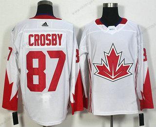 Herrar Team Kanada #87 Sidney Crosby Vit 2016 World Cup Of Hockey Game Tröjor