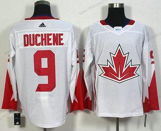 Herrar Team Kanada #9 Matt Duchene Vit 2016 World Cup Of Hockey Game Tröjor