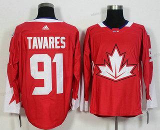 Herrar Team Kanada #91 John Tavares Röd 2016 World Cup Of Hockey Game Tröjor