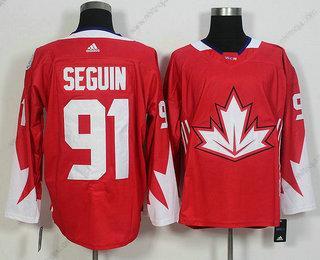 Herrar Team Kanada #91 Tyler Seguin Röd 2016 World Cup Of Hockey Game Tröjor