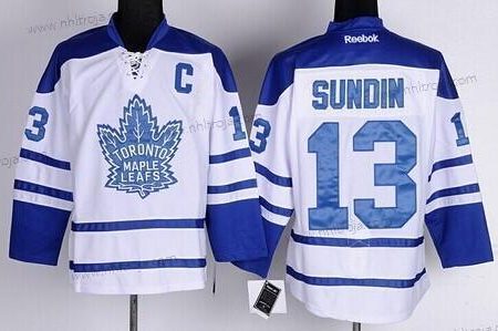 Herrar Toronto Maple Leafs #13 Mats Sundin Vit Tredje tröjan Tröjor