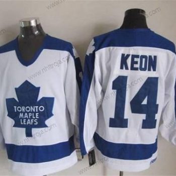 Herrar Toronto Maple Leafs #14 Dave Keon 1982-83 Vit CCM Vintage Tröjor