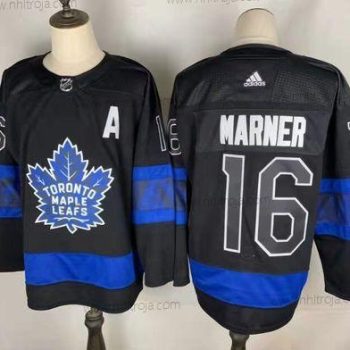 Herrar Toronto Maple Leafs #16 Mitch Marner Svart X Drew House Inside Out Stitched Tröjor