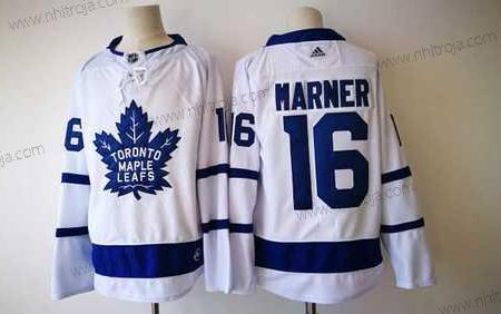 Herrar Toronto Maple Leafs #16 Mitchell Marner Vit 2017-2018 Hockey Stitched NHL Tröjor