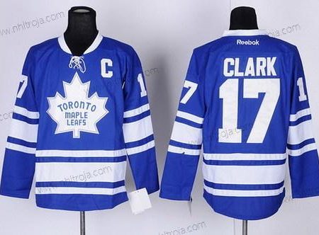 Herrar Toronto Maple Leafs #17 Wendel Clark Blå Tredje tröjan Tröjor