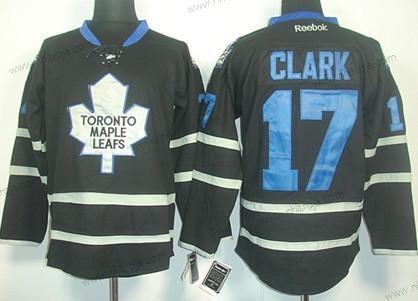 Herrar Toronto Maple Leafs #17 Wendel Clark Svart Ice Tröjor