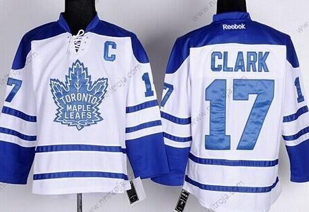 Herrar Toronto Maple Leafs #17 Wendel Clark Vit Tredje tröjan Tröjor