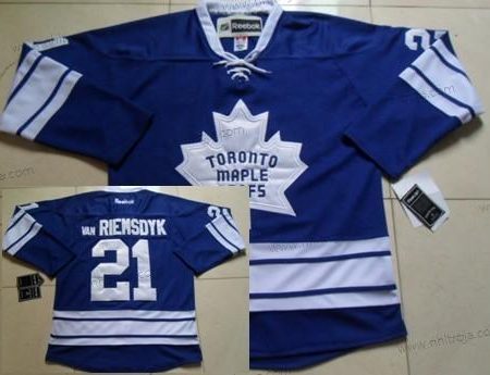 Herrar Toronto Maple Leafs #21 James Van Riemsdyk Blå Tredje tröjan Tröjor