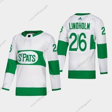 Herrar Toronto Maple Leafs #26 Par Lindholm Toronto St. Pats Road Autentisk Player Vit Tröjor