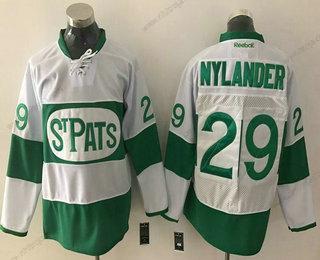 Herrar Toronto Maple Leafs #29 William Nylander Vit 2017 St. Patrick’S Day Grön Stitched NHL Reebok Hockey Tröjor