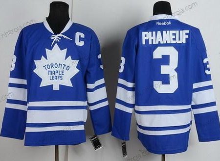 Herrar Toronto Maple Leafs #3 Dion Phaneuf Blå Tredje tröjan Tröjor