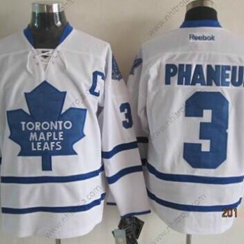 Herrar Toronto Maple Leafs #3 Dion Phaneuf Vit Tröjor