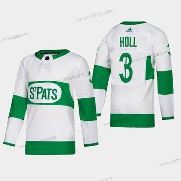 Herrar Toronto Maple Leafs #3 Justin Holl Toronto St. Pats Road Autentisk Player Vit Tröjor