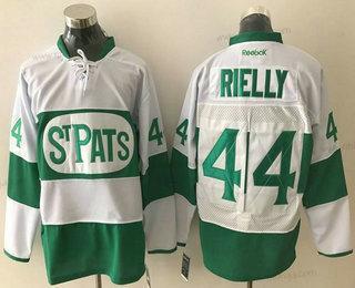 Herrar Toronto Maple Leafs 44 Morgan Rielly Vit 2017 St. Patrick’S Day Grön Stitched NHL Reebok Hockey Tröjor