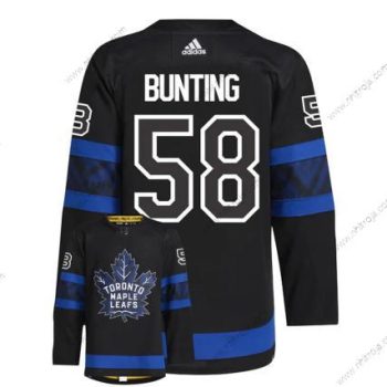 Herrar Toronto Maple Leafs #58 Michael Bunting Svart X Drew House Inside Out Stitched Tröjor