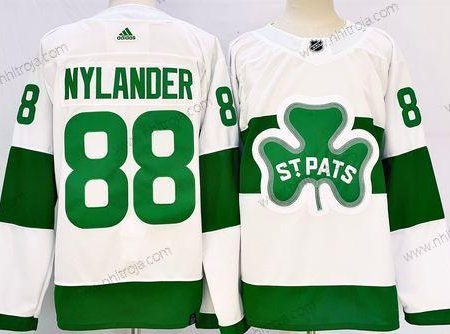 Herrar Toronto Maple Leafs #88 William Nylander Vit St Patricks Autentisk Tröjor