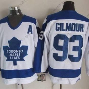 Herrar Toronto Maple Leafs #93 Doug Gilmour 1982-83 Vit CCM Vintage Tröjor