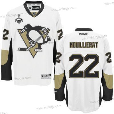 Herrar Ungdomen Pittsburgh Penguins #22 Kael Mouillierat Vit 2017 Stanley Cup NHL Finals Patch Borta Tröjor