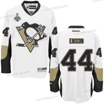 Herrar Ungdomen Pittsburgh Penguins #44 Tim Erixon Vit 2017 Stanley Cup NHL Finals Patch Borta Tröjor