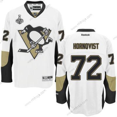 Herrar Ungdomen Pittsburgh Penguins #72 Patric Hornqvist Vit 2017 Stanley Cup NHL Finals Patch Borta Tröjor