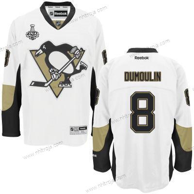 Herrar Ungdomen Pittsburgh Penguins #8 Brian Dumoulin Vit 2017 Stanley Cup NHL Finals Patch Borta Tröjor