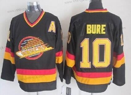 Herrar Vancouver Canucks #10 Pavel Bure Svart Retro CCM Tröjor