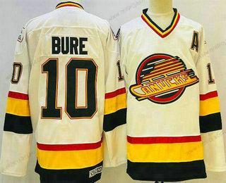 Herrar Vancouver Canucks #10 Pavel Bure Vit Retro CCM Tröjor