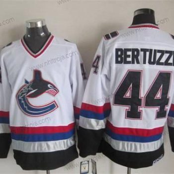 Herrar Vancouver Canucks #44 Todd Bertuzzi 1997-98 Vit CCM Vintage Tröjor