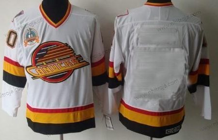 Herrar Vancouver Canucks Skräddarsydda Vit CCM Tröjor