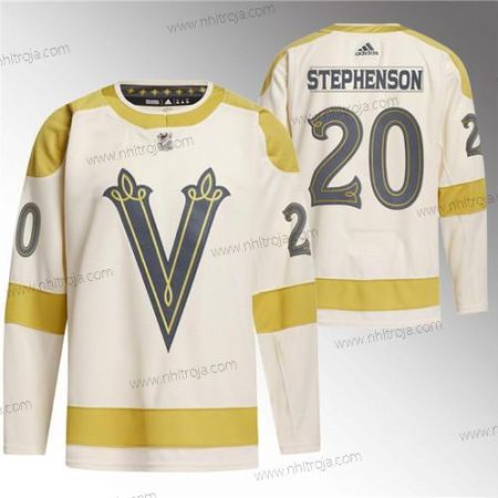 Herrar Vegas Golden Knights #20 Chandler Stephenson Grädde 2024 Vinter Klassisk Breakaway Stitched Tröjor