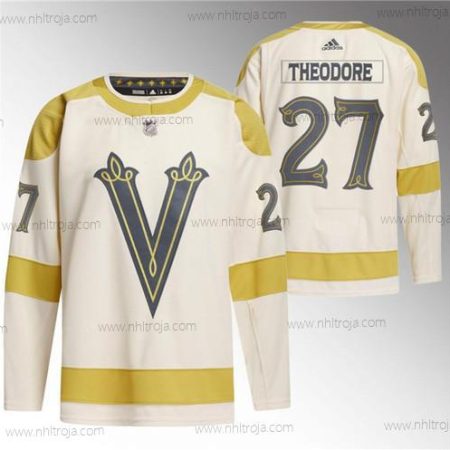 Herrar Vegas Golden Knights #27 Shea Theodore Grädde 2024 Vinter Klassisk Breakaway Stitched Tröjor