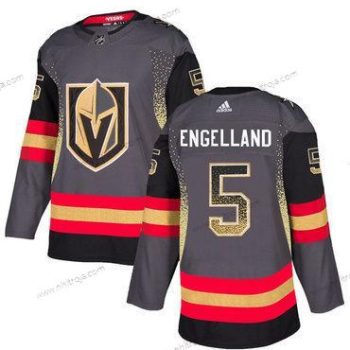 Herrar Vegas Golden Knights #5 Deryk Engelland Grå Tröjor