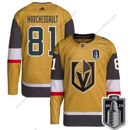 Herrar Vegas Golden Knights #81 Jonathan Marchessault Guld 2023 Stanley Cup Final Stitched Tröjor