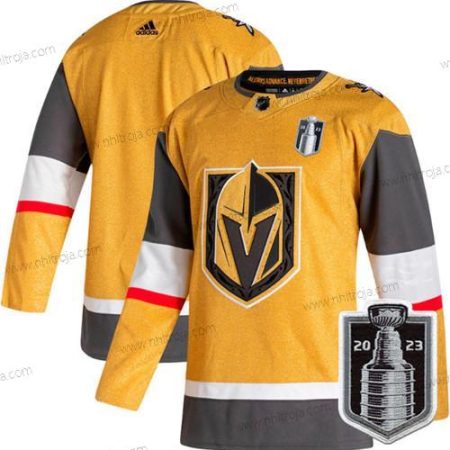 Herrar Vegas Golden Knights Blank Guld 2023 Stanley Cup Final Stitched Tröjor