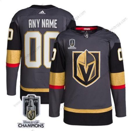 Herrar Vegas Golden Knights Skräddarsydda Active Player Grå 2023 Stanley Cup Champions Stitched Tröjor