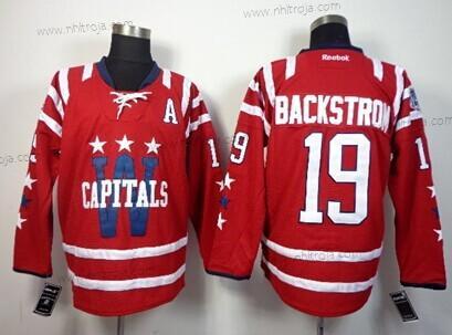 Herrar Washington Capitals #19 Nicklas Backstrom 2015 Vinter Klassisk Röd Tröjor