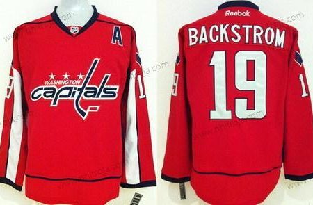 Herrar Washington Capitals #19 Nicklas Backstrom Röd Tröjor