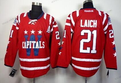 Herrar Washington Capitals #21 Brooks Laich 2015 Vinter Klassisk Röd Tröjor