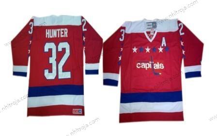 Herrar Washington Capitals #32 Dale Hunter Röd All-Star Retro CCM Tröjor