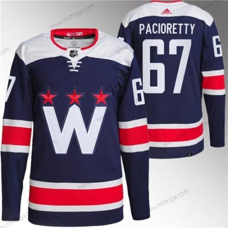 Herrar Washington Capitals #67 Max Pacioretty Marin Stitched Tröjor