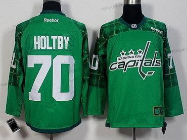 Herrar Washington Capitals #70 Braden Holtby Grön 2016 St. Patrick’S Day Hockey Tröjor