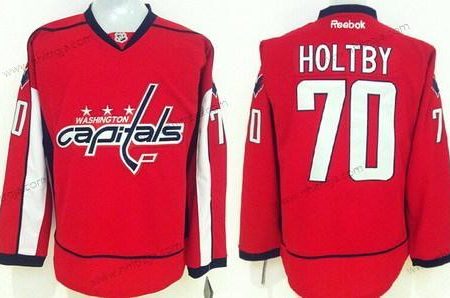 Herrar Washington Capitals #70 Braden Holtby Röd Tröjor