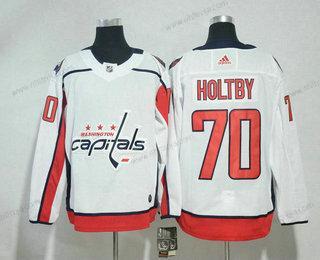 Herrar Washington Capitals #70 Braden Holtby Vit 2017-2018 Hockey Stitched NHL Tröjor