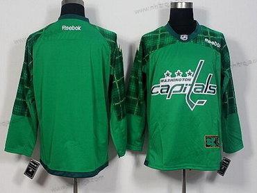 Herrar Washington Capitals Blank Grön 2016 St. Patrick’S Day Hockey Tröjor