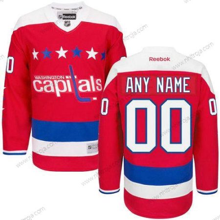 Herrar Washington Capitals Skräddarsydda Röd Tredje tröjan Autentisk Reebok NHL Tröjor