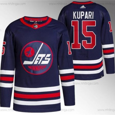 Herrar Winnipeg Jets #15 Rasmus Kupari 2021-22 Marin Stitched Tröjor