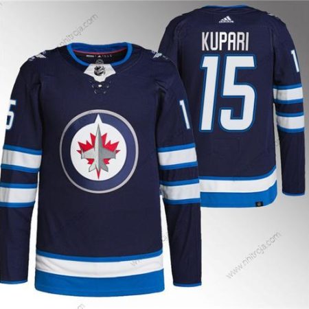 Herrar Winnipeg Jets #15 Rasmus Kupari Marin Stitched Tröjor