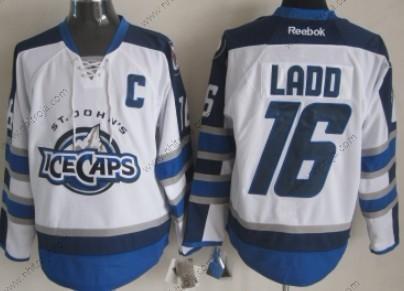 Herrar Winnipeg Jets #16 Andrew Ladd 2012 Vit Ice Caps Tröjor