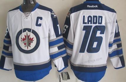 Herrar Winnipeg Jets #16 Andrew Ladd Vit Tröjor