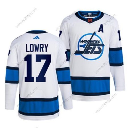 Herrar Winnipeg Jets #17 Adam Lowry Vit 2022-23 Omvänd Retro Stitched Tröjor